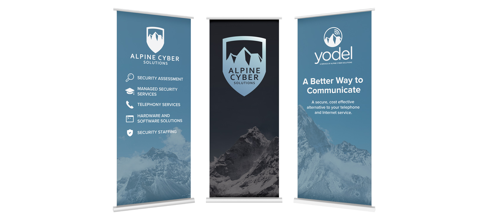 Alpine Cyber Security trade show banners